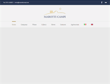 Tablet Screenshot of marotticampi.com